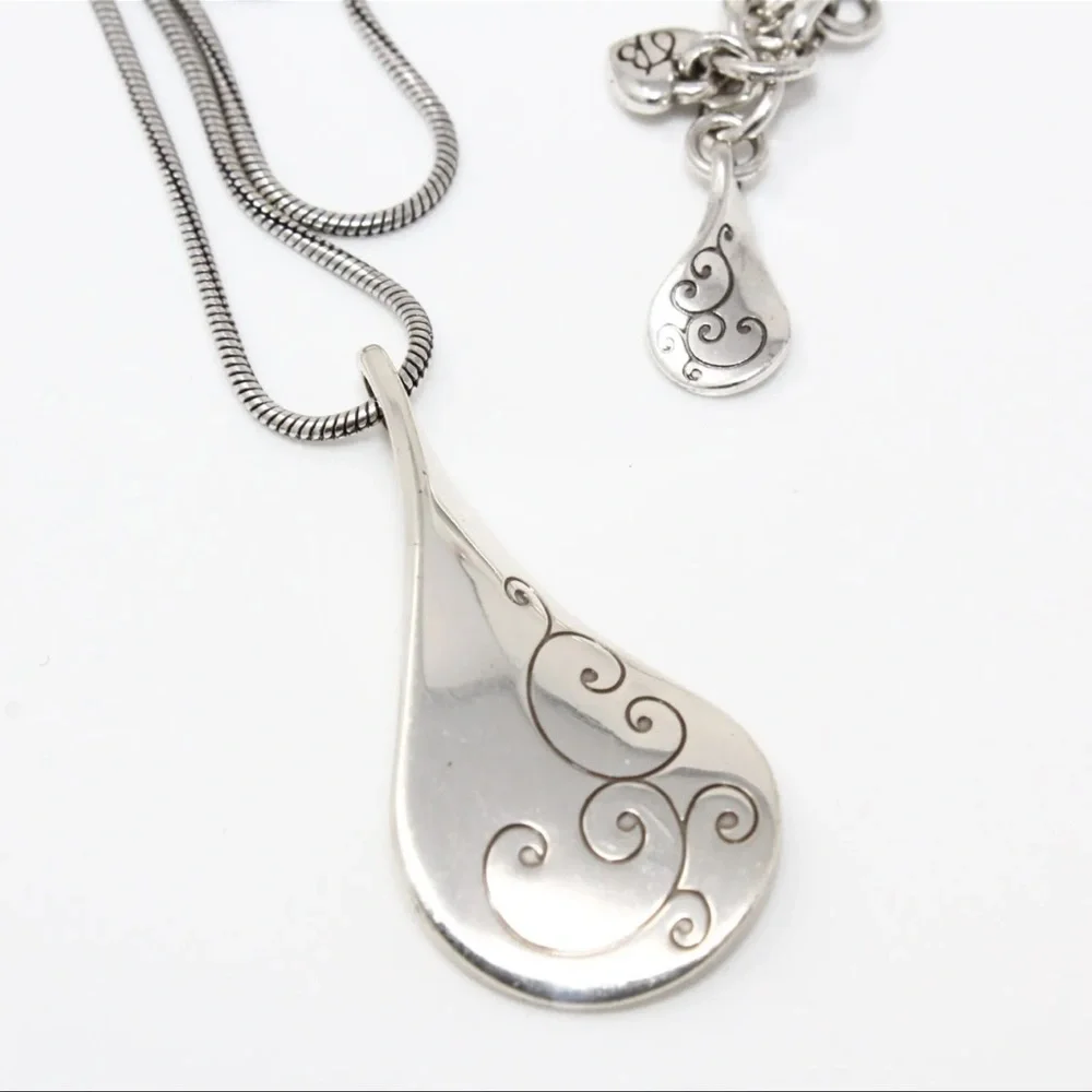 Brighton Twirl Silver Pendant Necklace 2403 - Picture 4 of 7